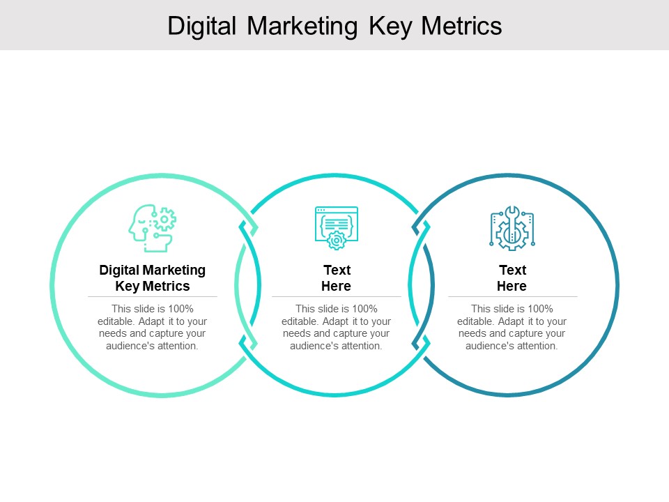 Digital Marketing Key Metrics Ppt PowerPoint Presentation Pictures Inspiration Cpb