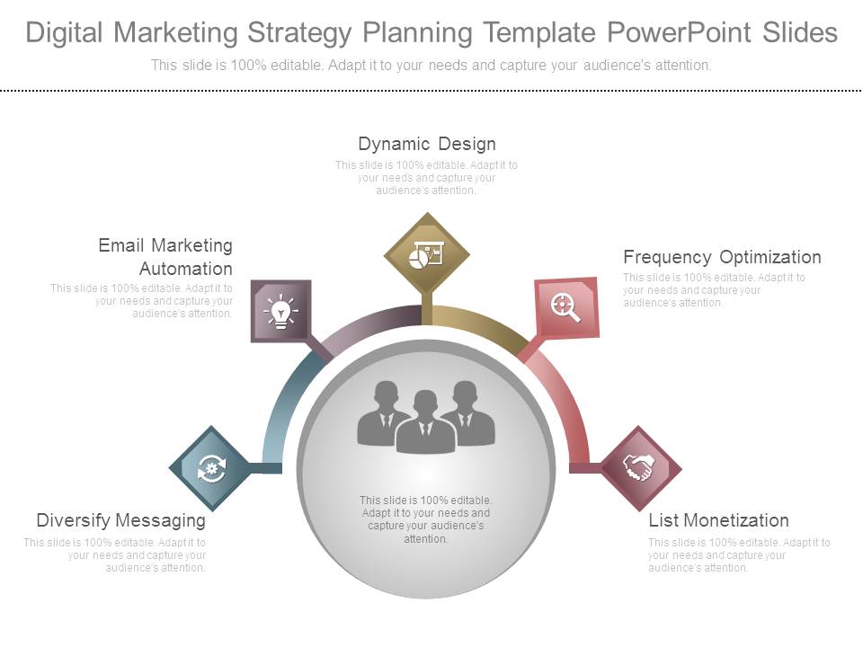 Digital Marketing Strategy Planning Template Powerpoint Slides