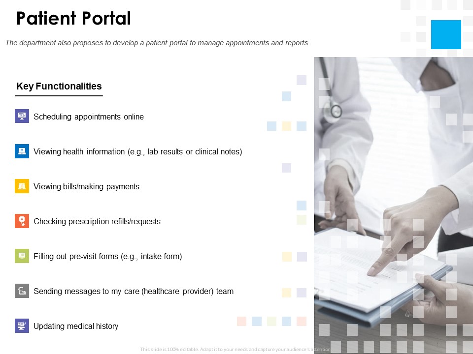 Digital Transformation Strategy Roadmap Patient Portal Ppt PowerPoint Presentation Layouts Shapes PDF