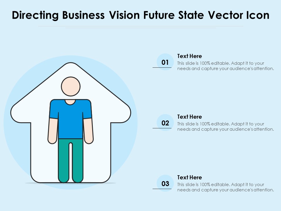 Directing Business Vision Future State Vector Icon Ppt PowerPoint Presentation Infographics Designs PDF