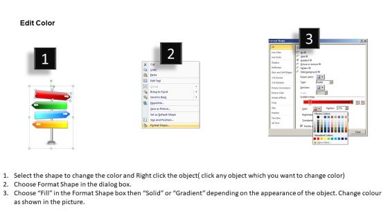 Direction Signs PowerPoint Slides And Road Signs PowerPoint Templates