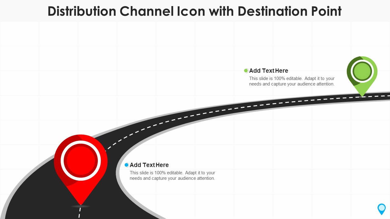 Distribution Channel Icon With Destination Point Information PDF