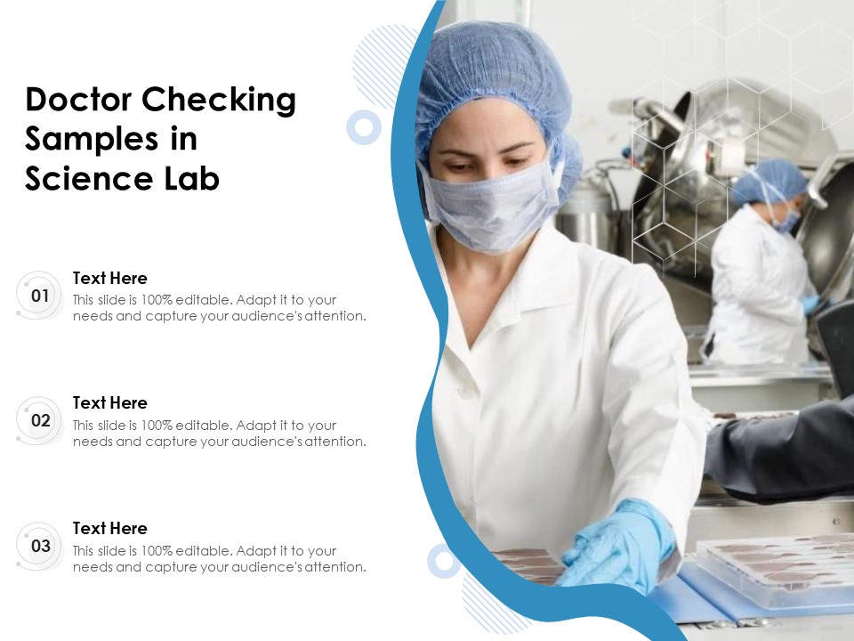 Doctor Checking Samples In Science Lab Ppt PowerPoint Presentation Ideas Layout Ideas PDF