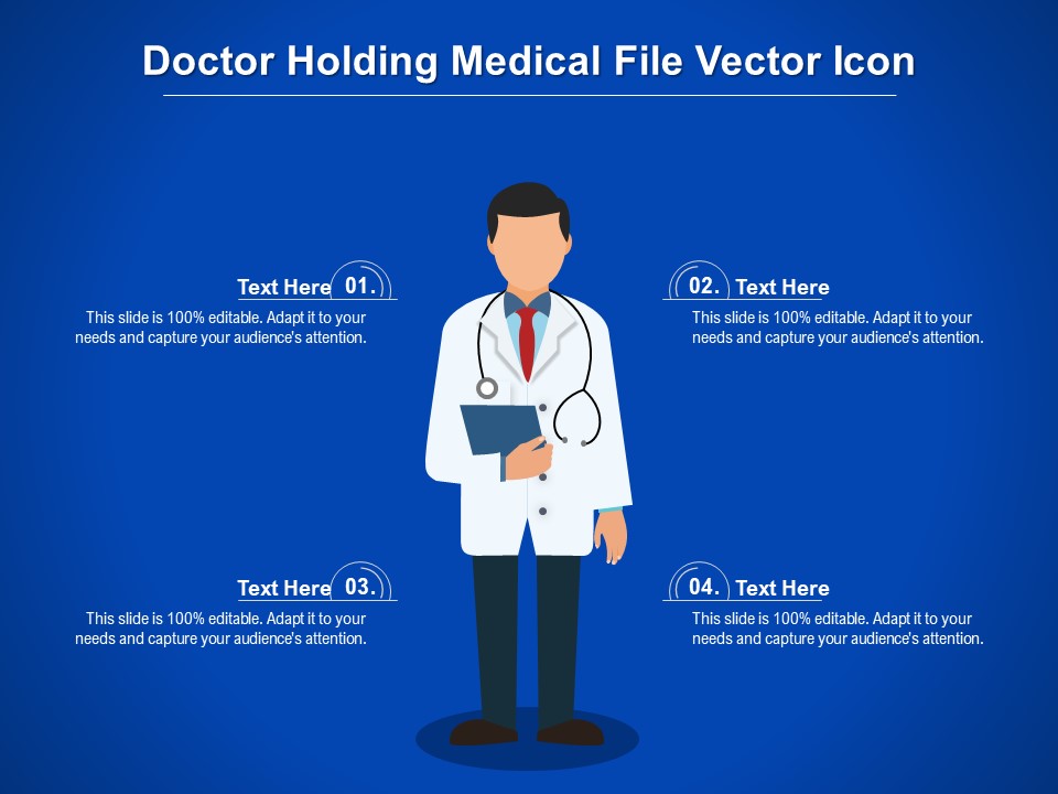 Doctor Holding Medical File Vector Icon Ppt PowerPoint Presentation Layouts Ideas PDF