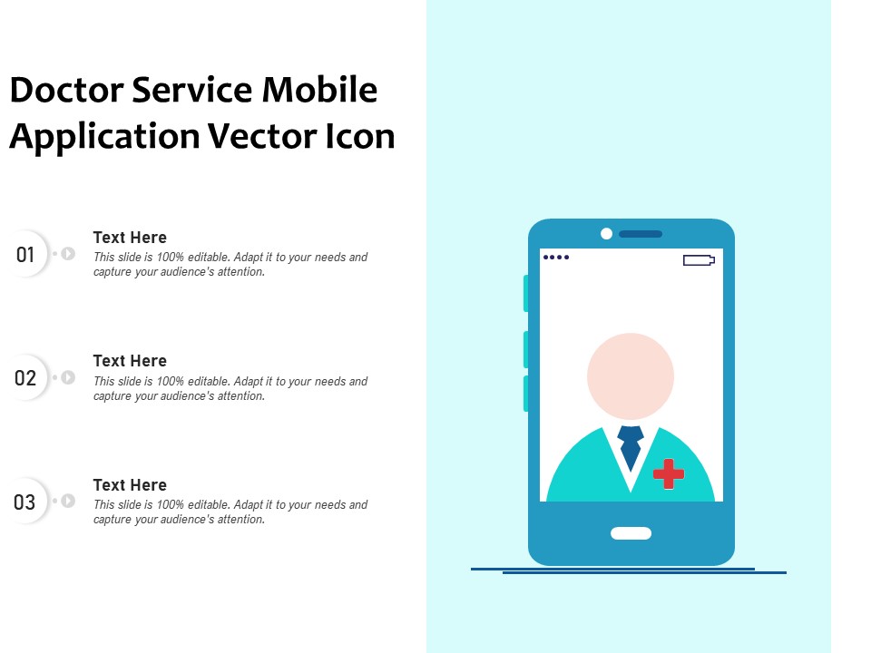 Doctor Service Mobile Application Vector Icon Ppt PowerPoint Presentation Styles Visual Aids PDF