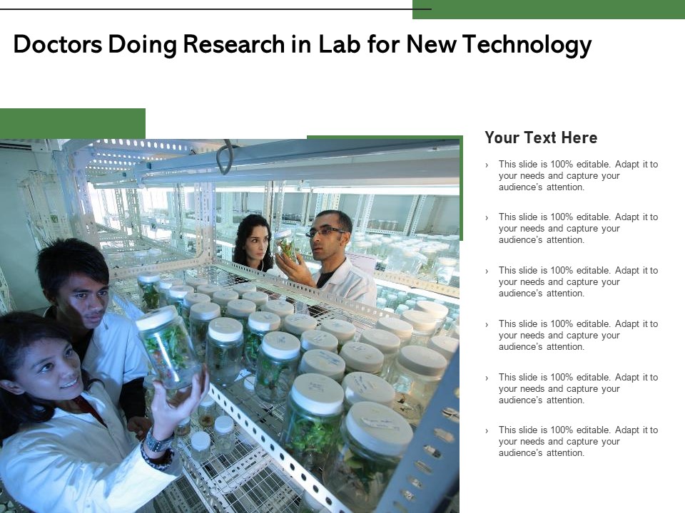 Doctors Doing Research In Lab For New Technology Ppt PowerPoint Presentation Ideas Elements PDF