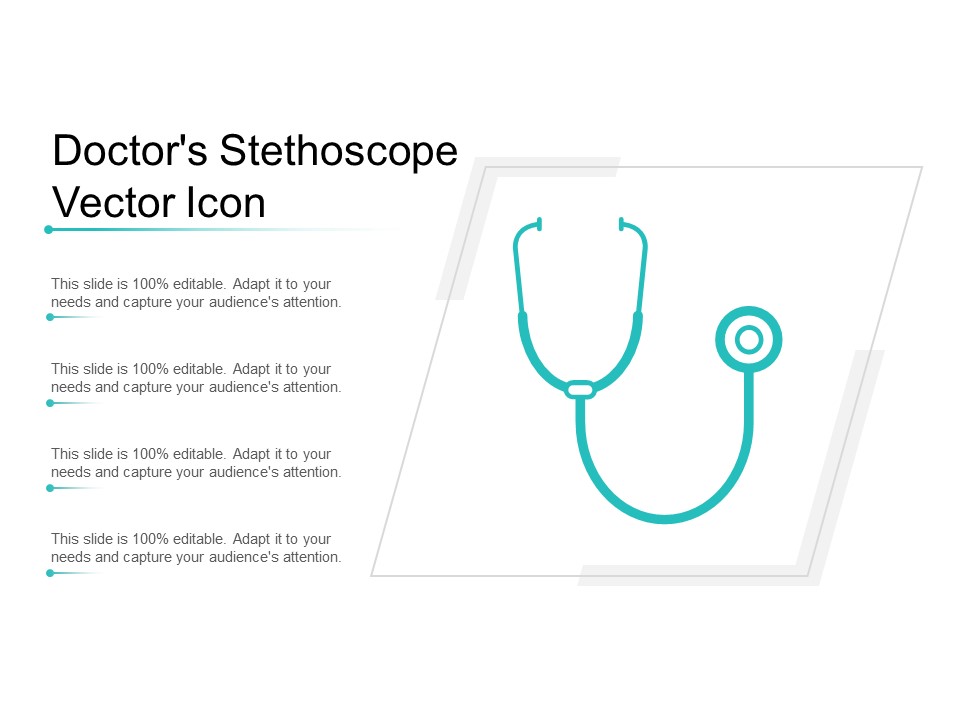 Doctors Stethoscope Vector Icon Ppt PowerPoint Presentation Portfolio Master Slide