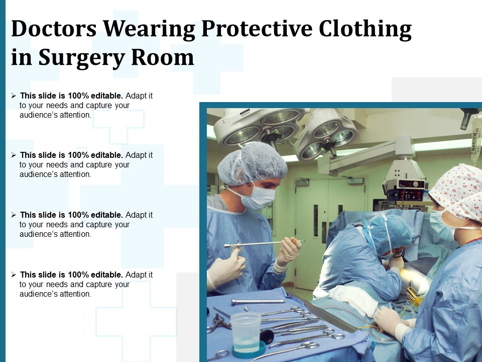 Doctors Wearing Protective Clothing In Surgery Room Ppt PowerPoint Presentation Inspiration Summary PDF