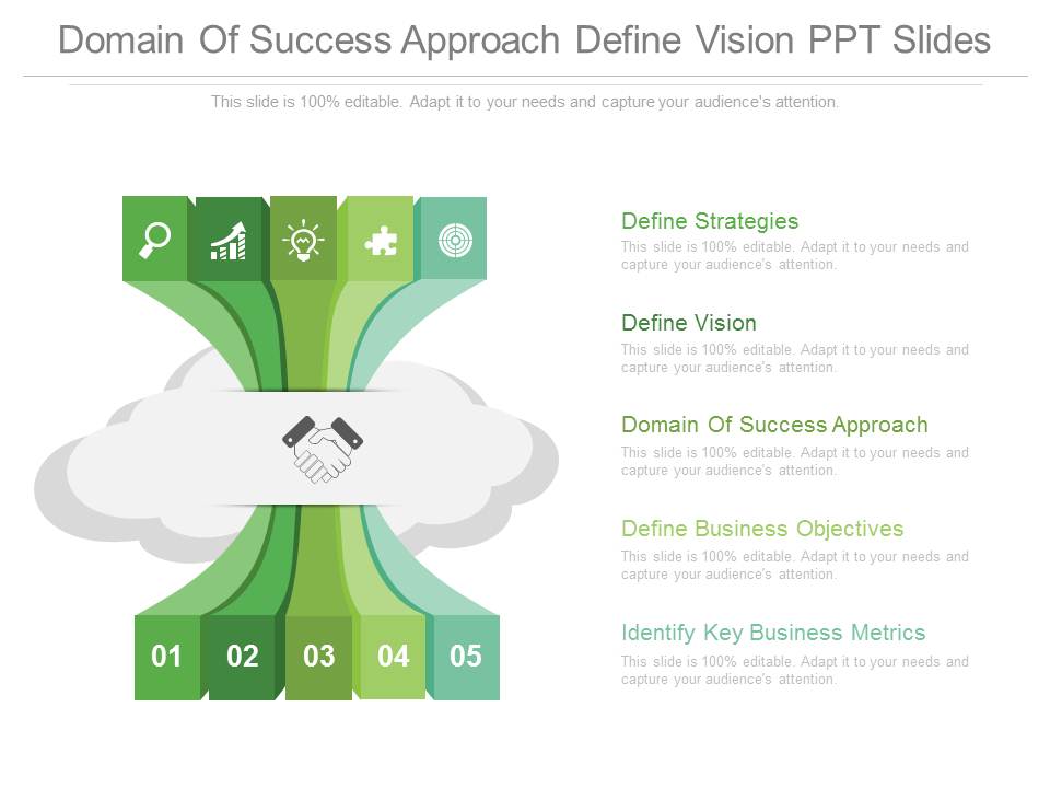 Domain Of Success Approach Define Vision Ppt Slides
