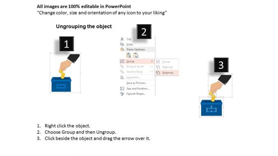 Donating Money To Charity Powerpoint Template