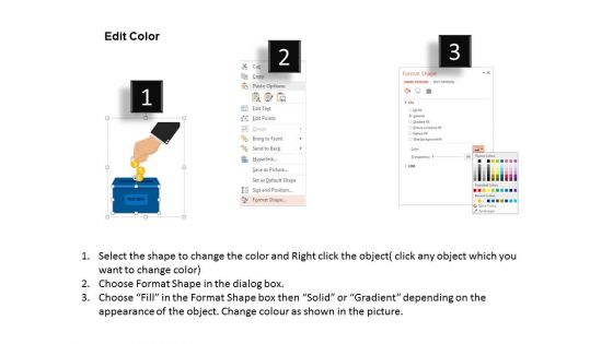 Donating Money To Charity Powerpoint Template