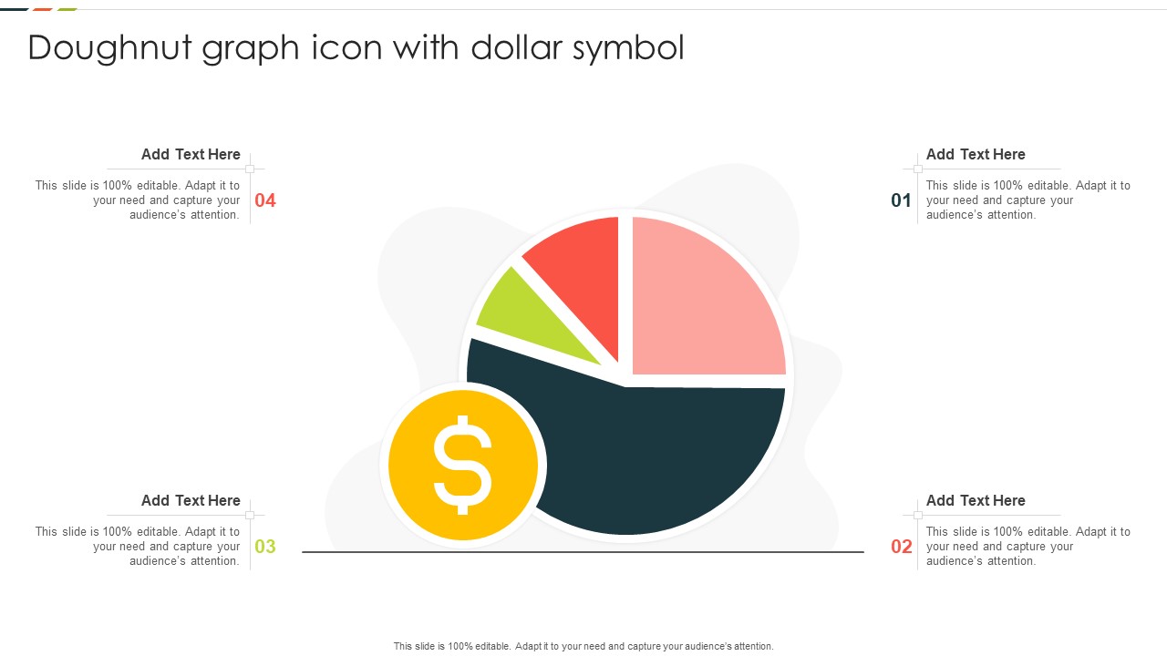 Doughnut Graph Icon With Dollar Symbol Topics PDF