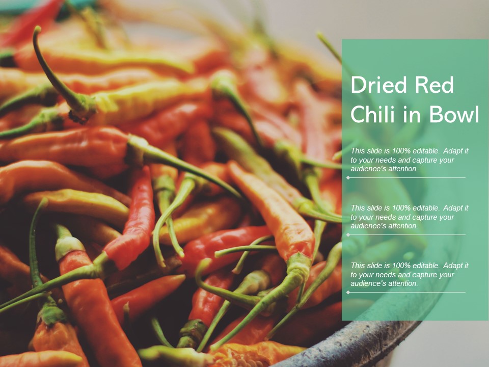 Dried Red Chili In Bowl Ppt PowerPoint Presentation Infographic Template Introduction