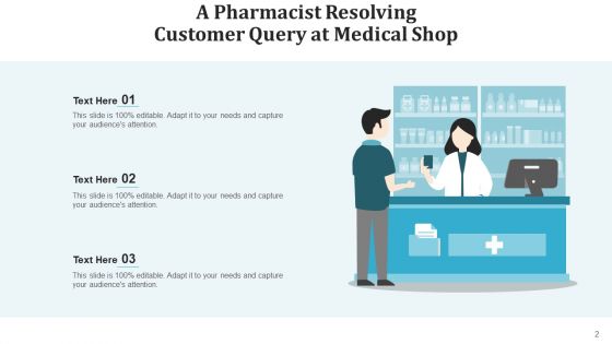 Druggist Medicines Counter Ppt PowerPoint Presentation Complete Deck With Slides