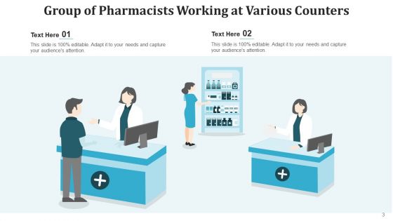 Druggist Medicines Counter Ppt PowerPoint Presentation Complete Deck With Slides