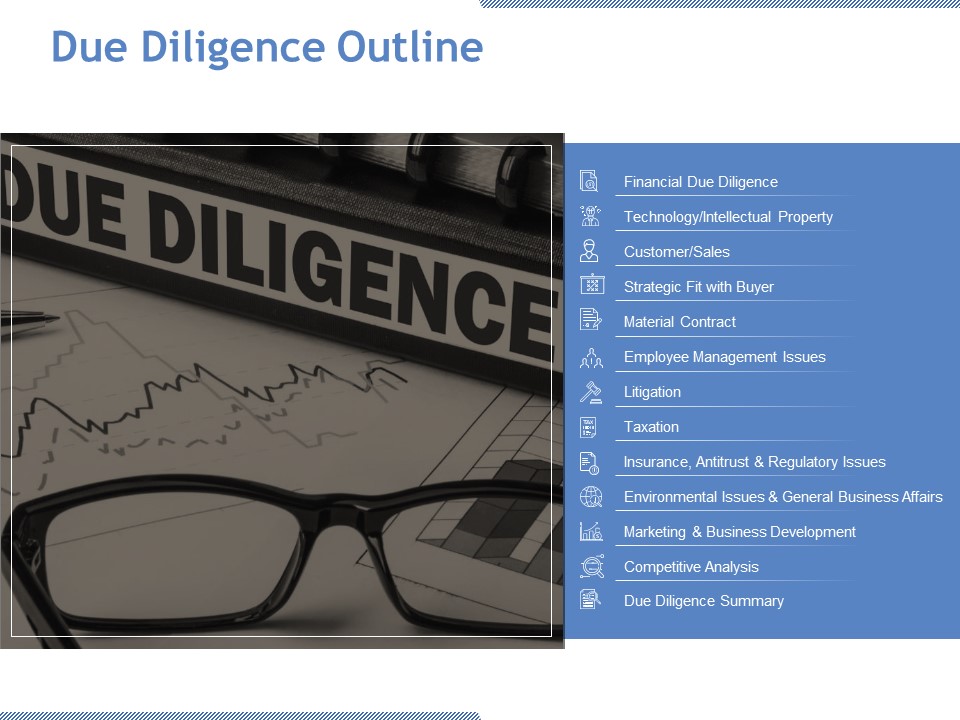 Due Diligence Outline Ppt PowerPoint Presentation Inspiration Gallery