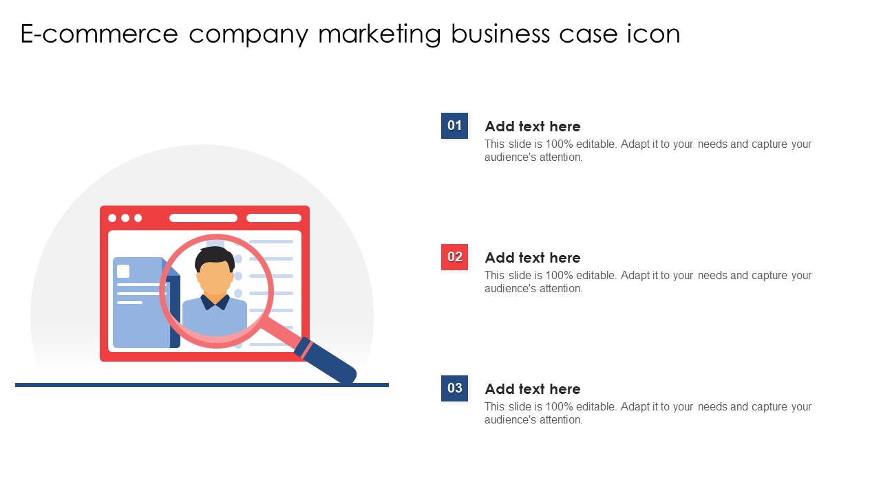 E Commerce Company Marketing Business Case Icon Ppt Designs PDF