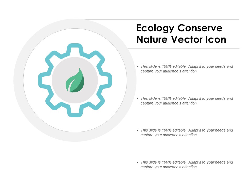Ecology Conserve Nature Vector Icon Ppt PowerPoint Presentation Inspiration Background