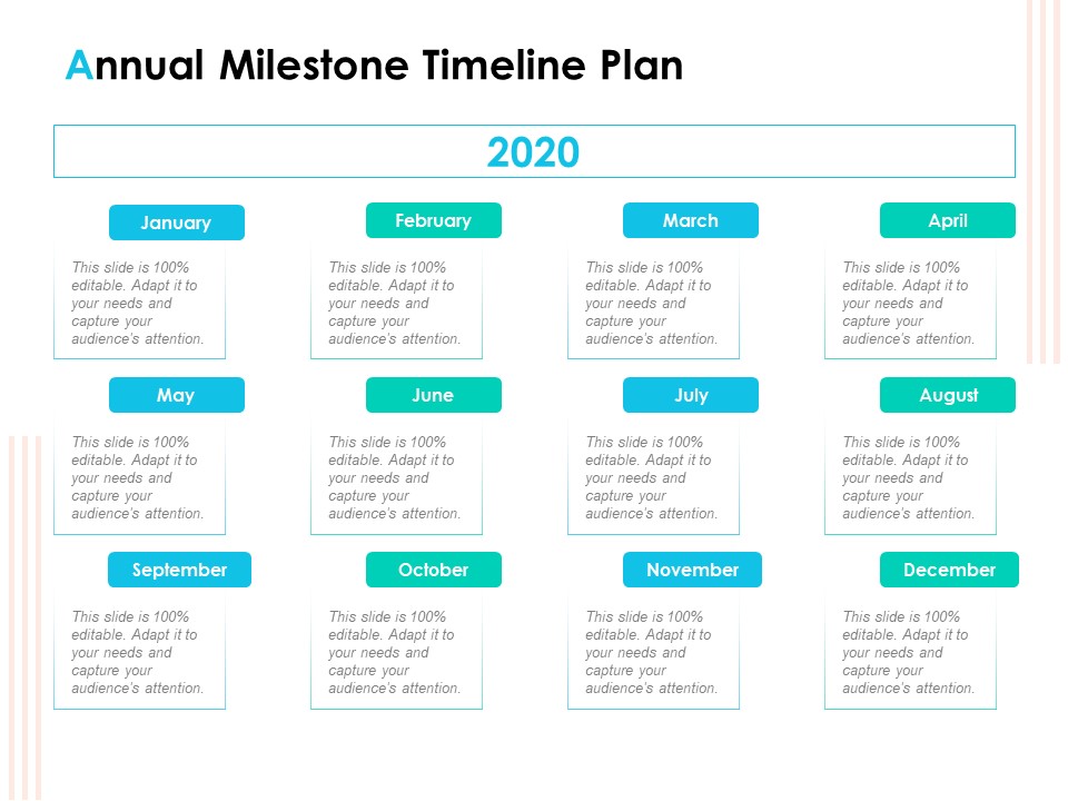 Effective Milestone Scheduling Approach Annual Milestone Timeline Plan Ppt PowerPoint Presentation Infographics Aids PDF