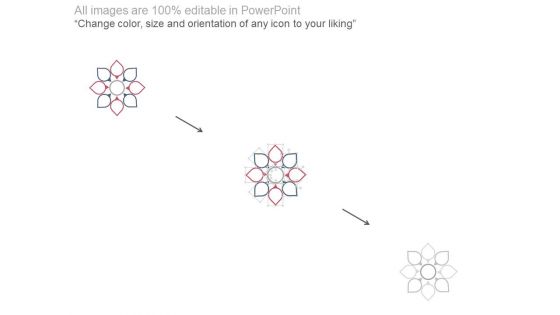 Eight Steps Flower Diagram For Process Flow Powerpoint Slides