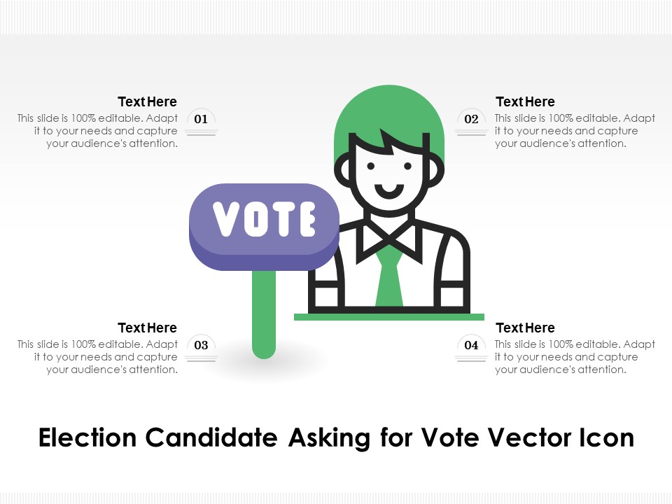 Election Candidate Asking For Vote Vector Icon Ppt PowerPoint Presentation Outline Gallery PDF