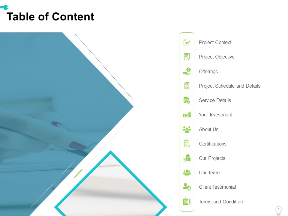 Electrical Engineering Services Table Of Content Ppt Layouts Infographic Template PDF