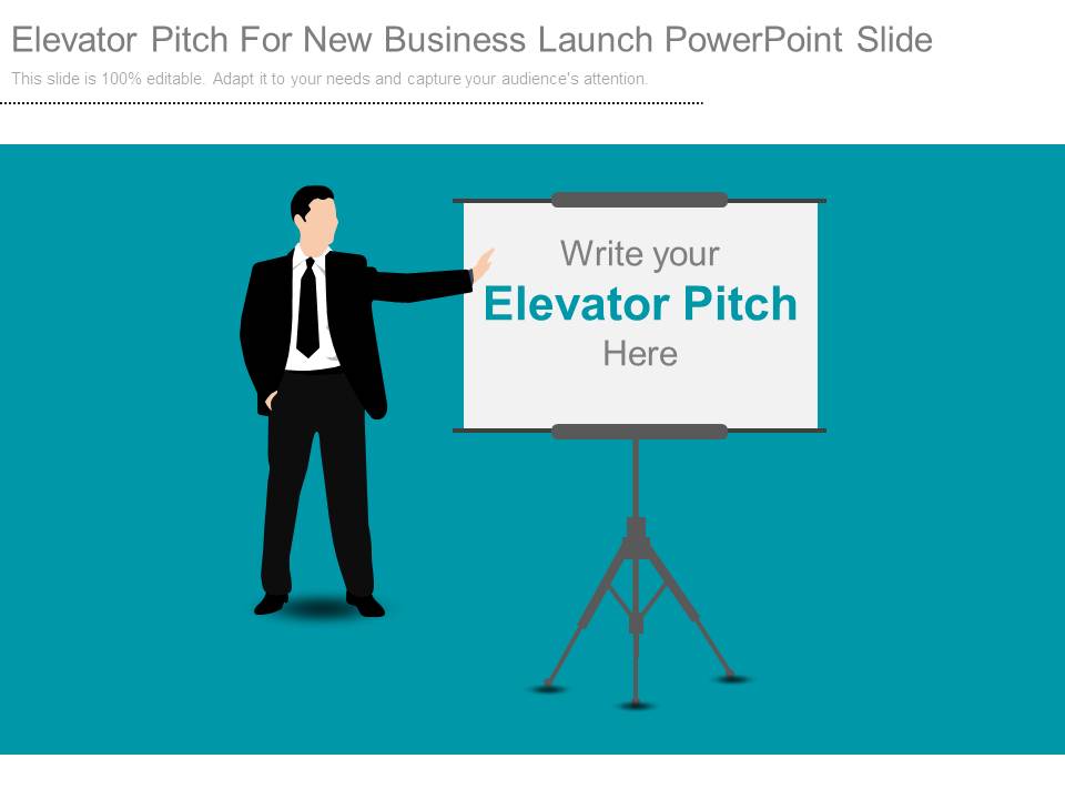 Elevator Pitch For New Business Launch Powerpoint Slide