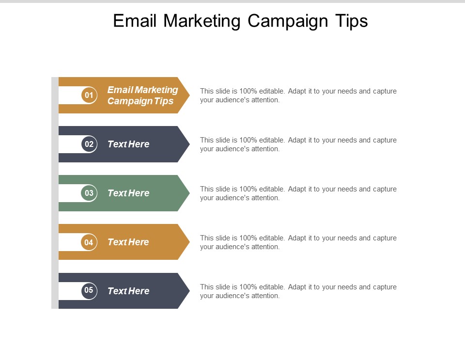 Email Marketing Campaign Tips Ppt PowerPoint Presentation Styles File Formats Cpb