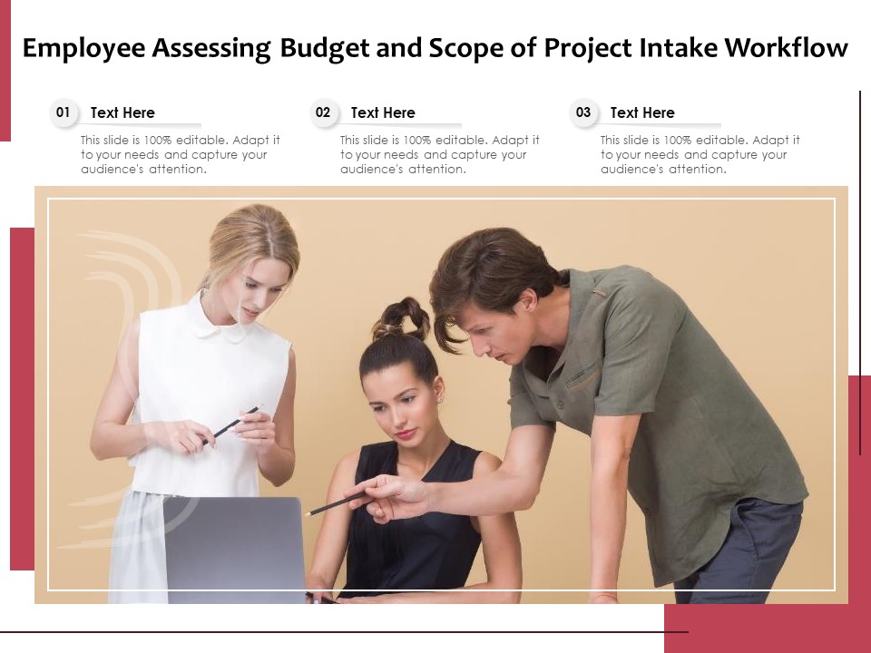 Employee Assessing Budget And Scope Of Project Intake Workflow Ppt PowerPoint Presentation File Influencers PDF