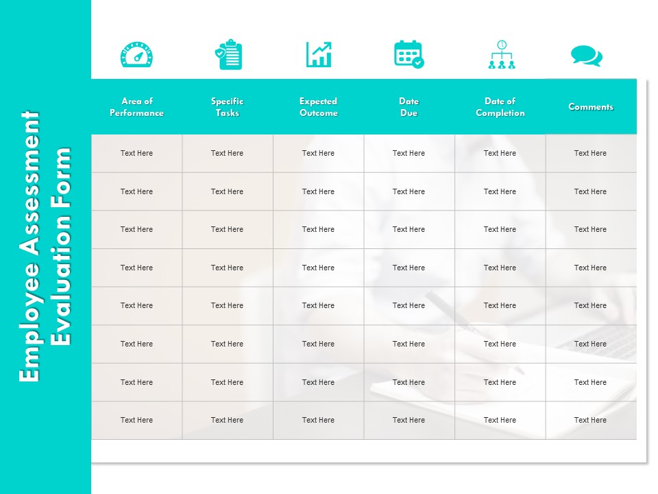 Employee Assessment Evaluation Form Ppt PowerPoint Presentation File Graphics Pictures