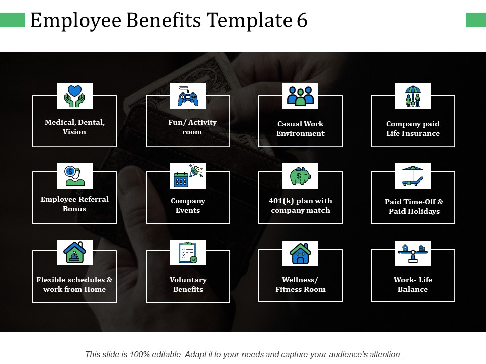 Employee Benefits Company Events Ppt PowerPoint Presentation Show Gridlines