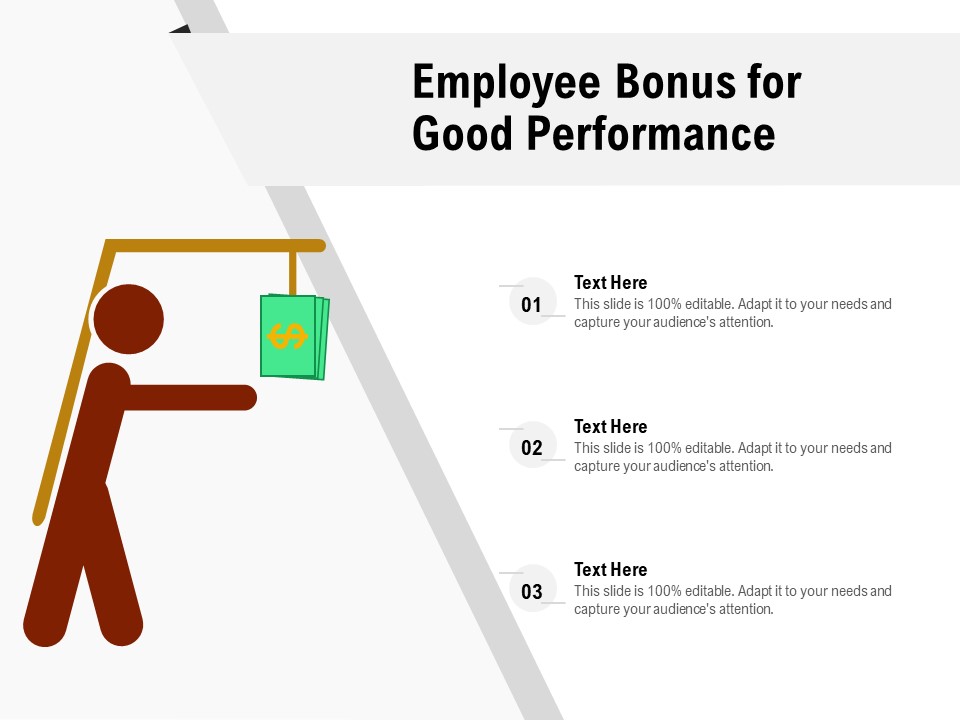 Employee Bonus For Good Performance Ppt PowerPoint Presentation Gallery Portrait PDF