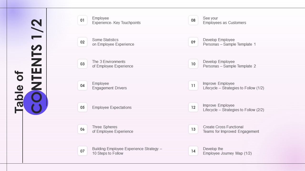 Employee Engagement And Satisfaction Strategies Table Of Contents Sample PDF