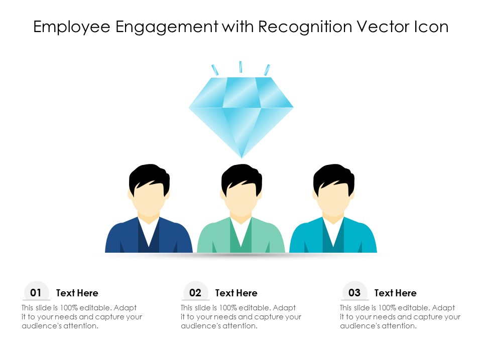 Employee Engagement With Recognition Vector Icon Ppt PowerPoint Presentation File Aids PDF