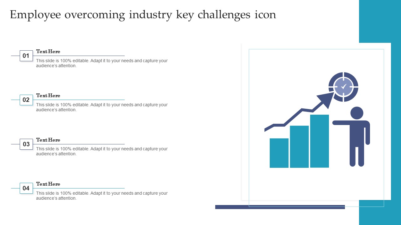 Employee Overcoming Industry Key Challenges Icon Ppt Slides Background Designs PDF