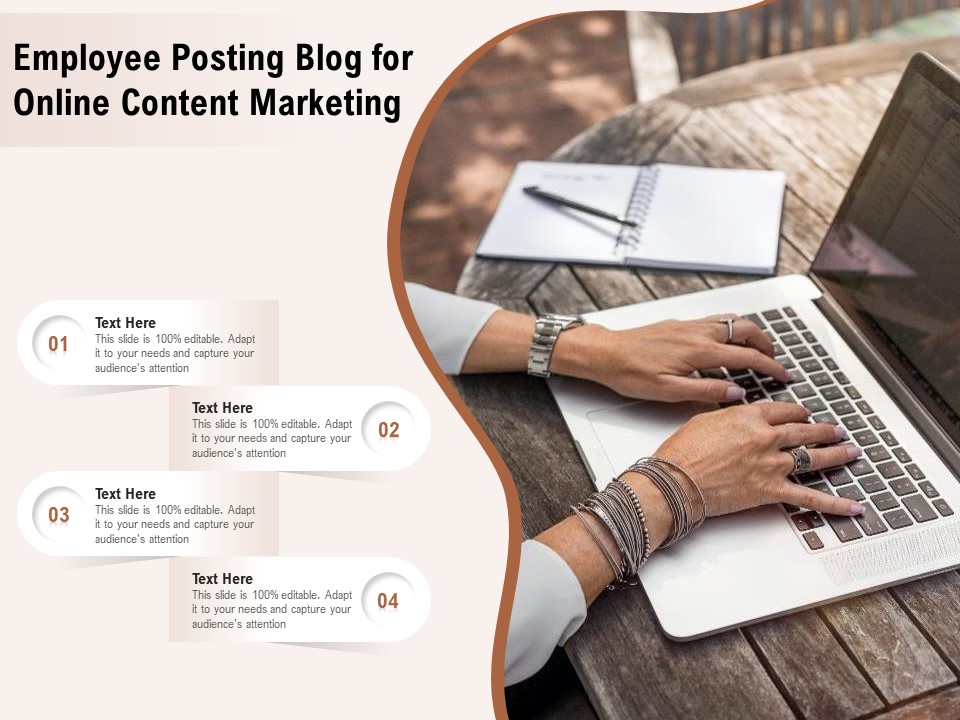 Employee Posting Blog For Online Content Marketing Ppt PowerPoint Presentation File Visual Aids PDF