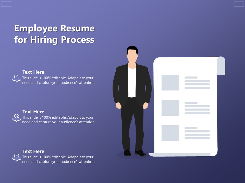Employee Resume For Hiring Process Ppt PowerPoint Presentation Outline Portrait PDF