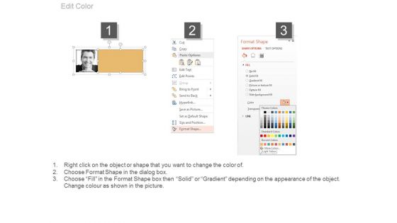 Employees Details For About Us Design Powerpoint Slides