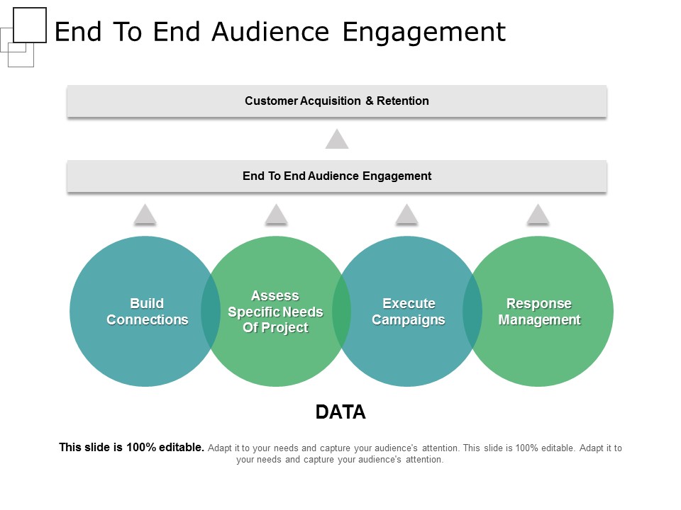 End To End Audience Engagement Ppt PowerPoint Presentation Portfolio Icons