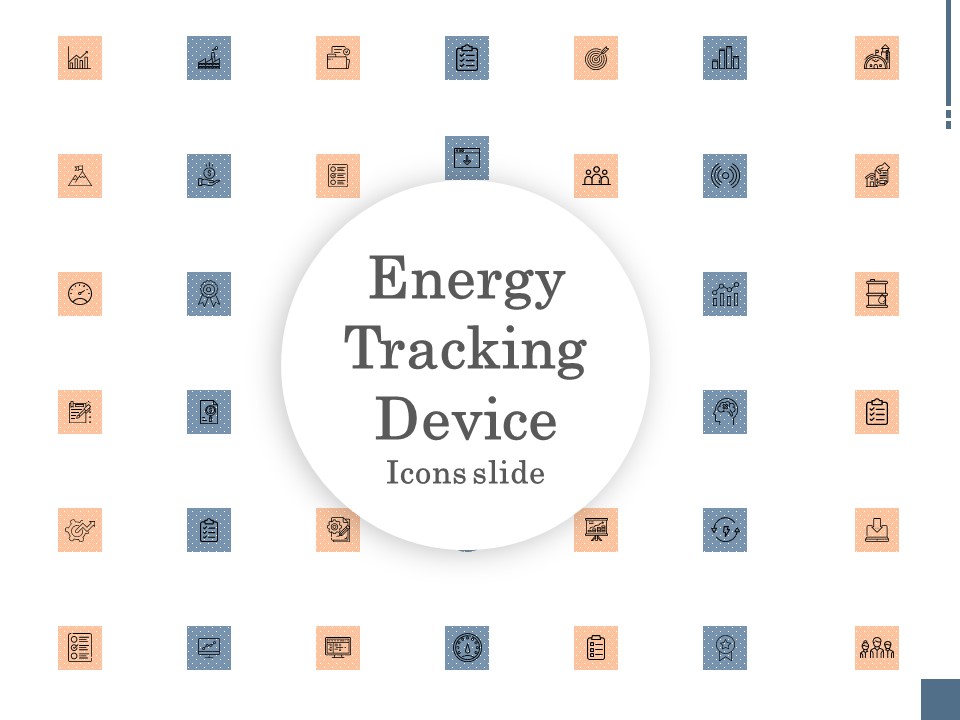 Energy Tracking Device Icons Slide Ppt PowerPoint Presentation Gallery Example Introduction PDF