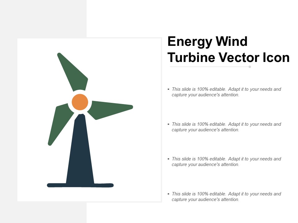 Energy Wind Turbine Vector Icon Ppt PowerPoint Presentation Infographic Template Shapes