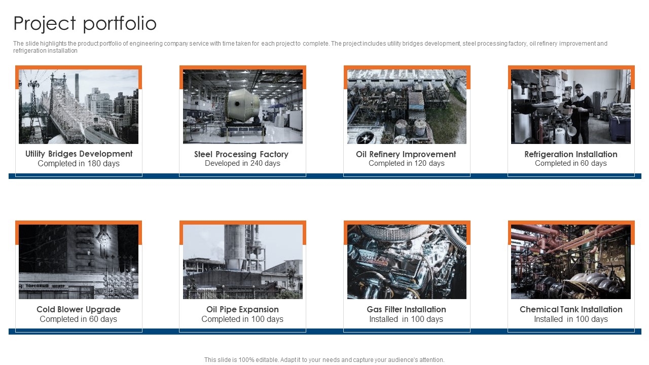 Engineering Consultancy Works Company Profile Project Portfolio Graphics PDF