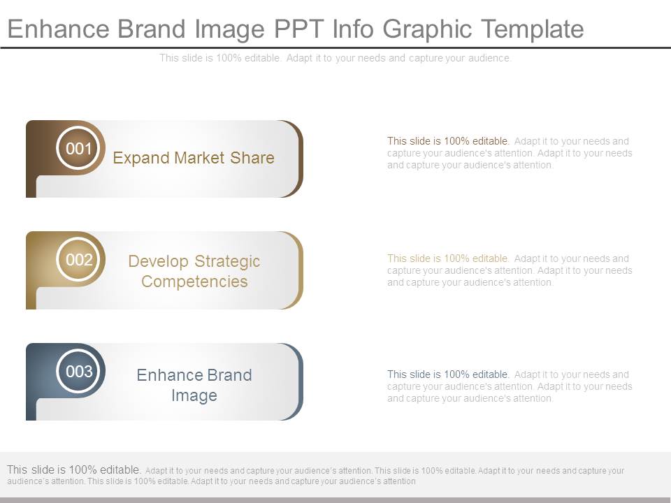 Enhance Brand Image Ppt Info Graphic Template