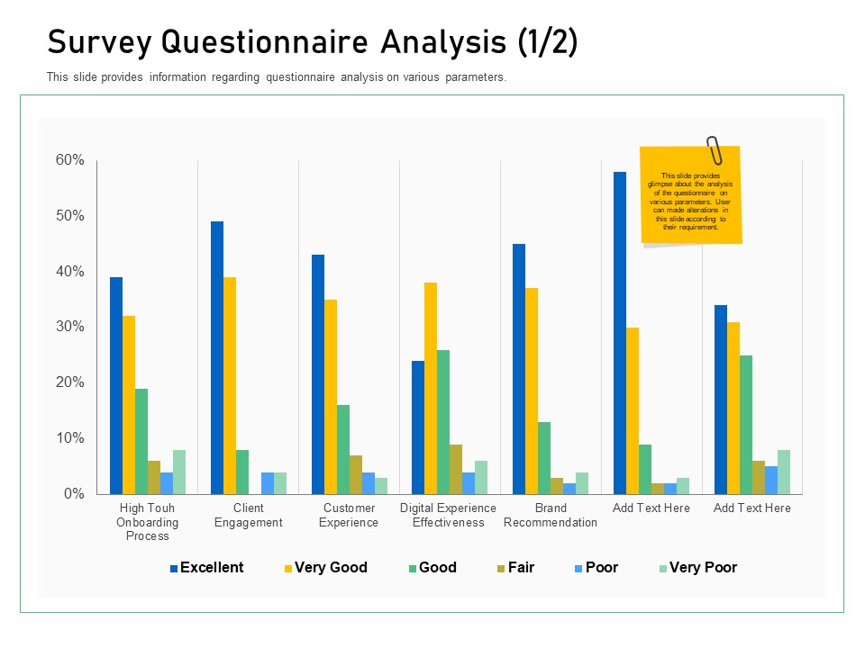 Enhancing Customer Engagement Digital Platform Survey Questionnaire Analysis Client Icons PDF
