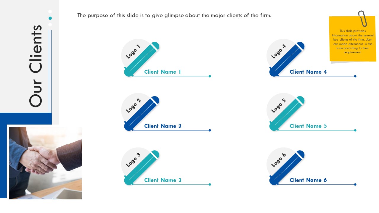 Enterprise Handbook Our Clients Ppt Infographics Outfit PDF