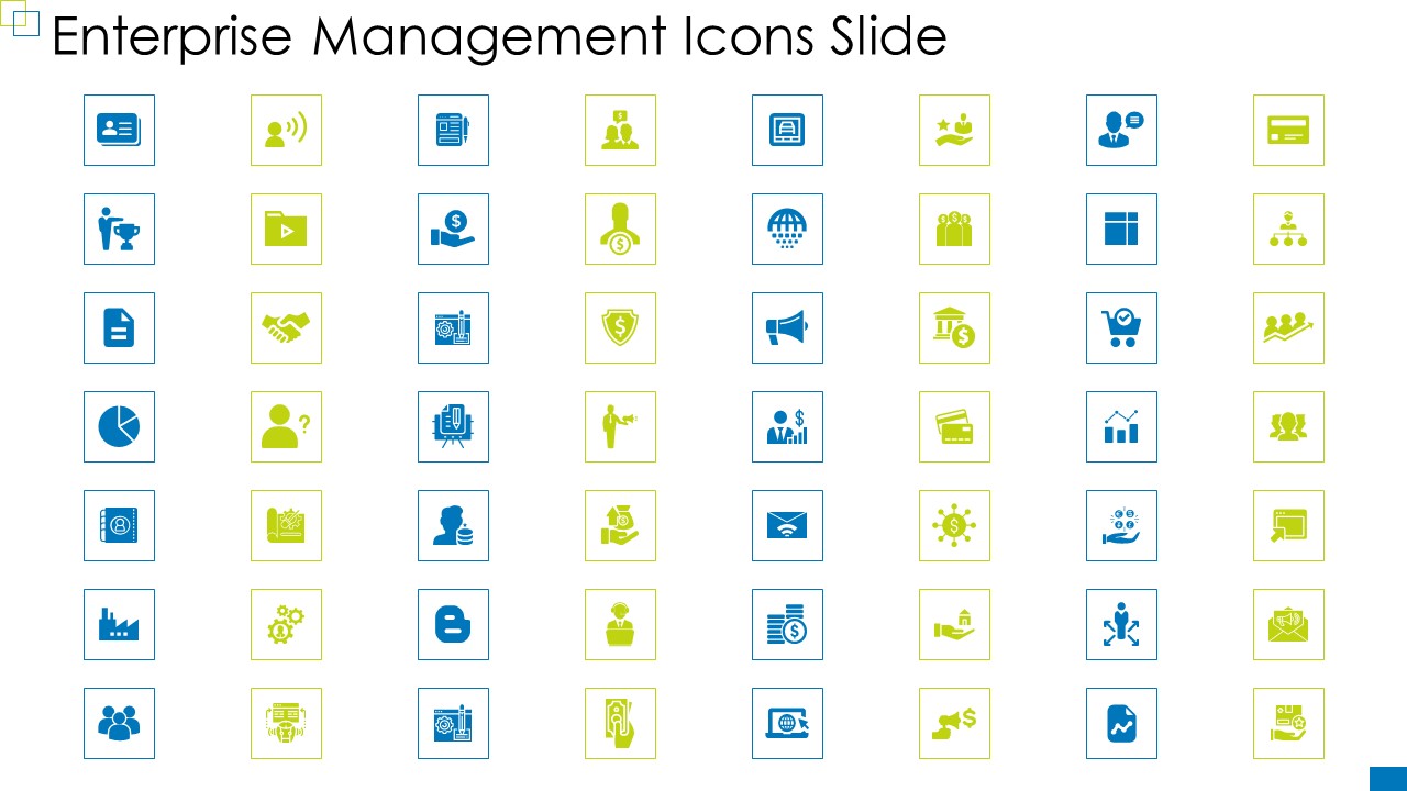 Enterprise Management Icons Slide Icons PDF