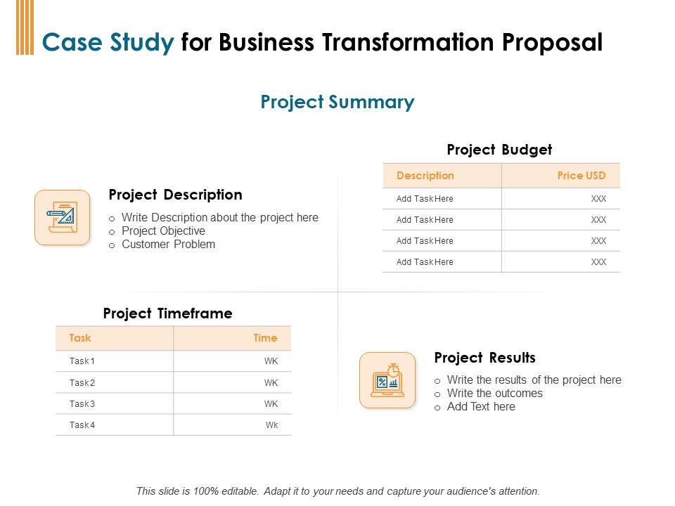 Enterprise Revamping Case Study For Business Transformation Proposal Ppt Layouts Infographic Template PDF