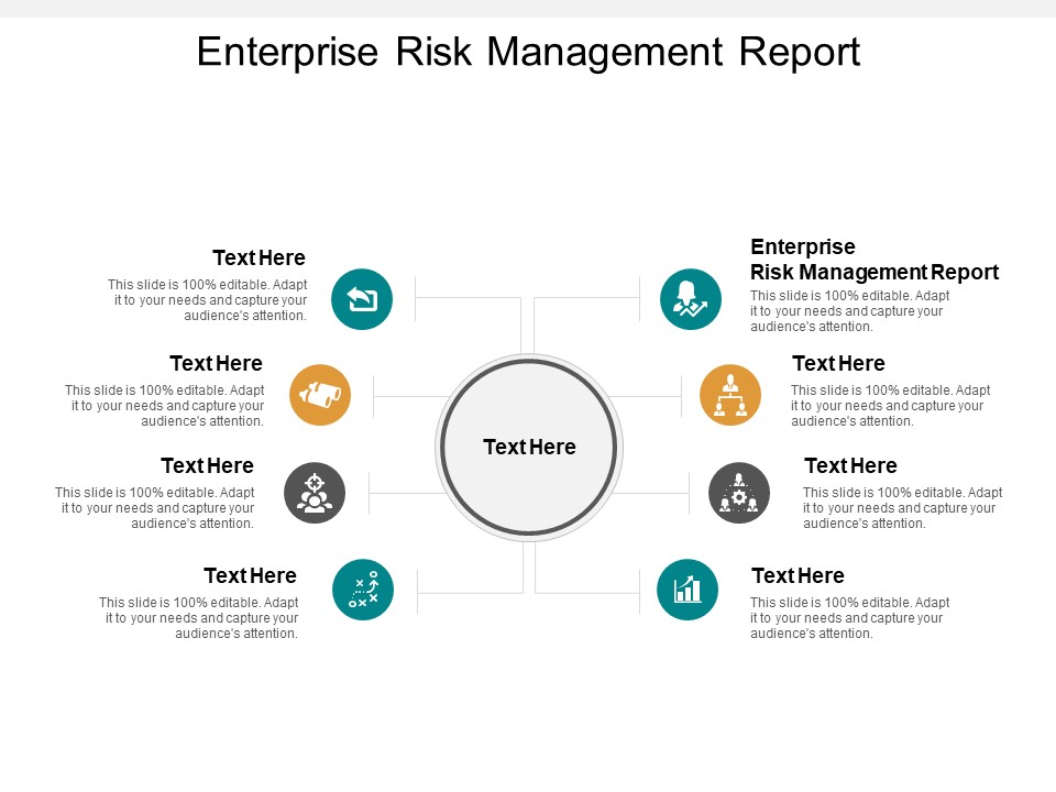 Enterprise Risk Management Report Ppt PowerPoint Presentation Icon Demonstration Cpb