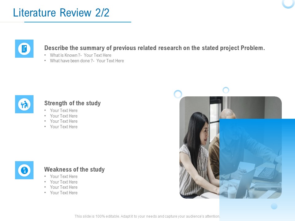 Enterprise Thesis Literature Review Ppt Summary Guide PDF