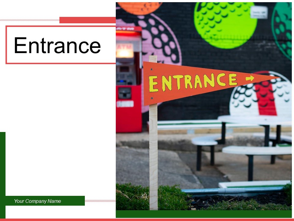 Entrance Arrow Security Showing Ppt PowerPoint Presentation Complete Deck